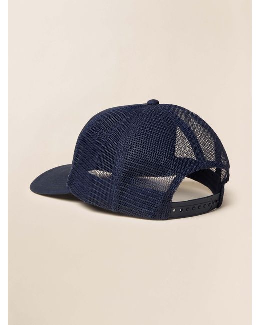 Faherty Brand Blue Surf Shop Trucker Hat