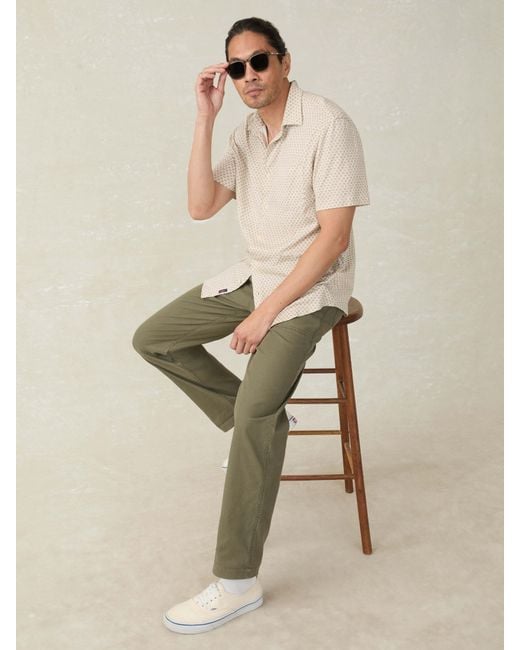 Faherty Brand Natural Short-Sleeve Hermosa Shirt for men