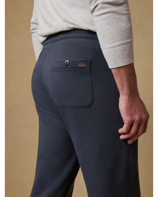 Faherty Brand Blue High Standard Fleece Sweatpant for men