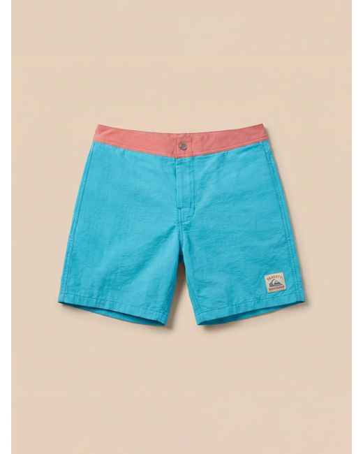 Faherty Brand Blue X Quiksilver Boardshort for men