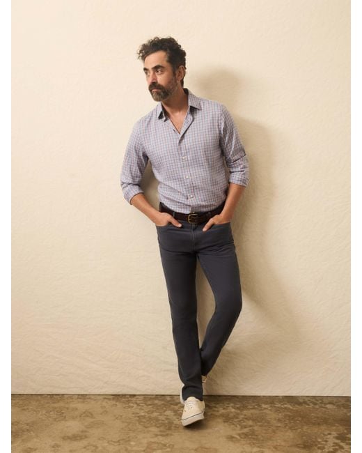 Faherty Brand Gray Movement&Trade; Shirt for men