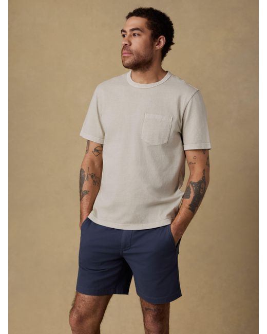 Faherty Brand Natural Short-Sleeve Recycled Cotton T-Shirt for men