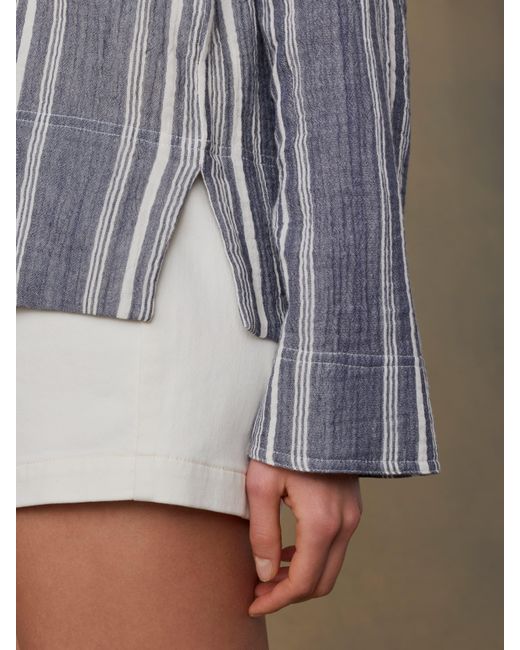 Faherty Brand Natural Dune Cotton Gauze Harbor Top