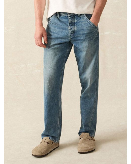 Faherty Brand Blue Steven Paul Judd Denim Carpenter Pants for men