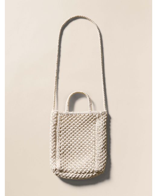 Faherty Brand Natural Sunwashed Macrame Crossbody