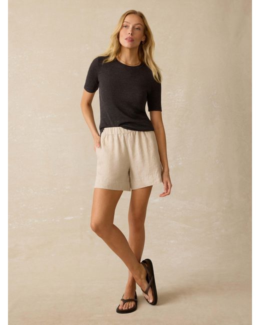 Faherty Brand Natural Laguna Linen Bayview Short