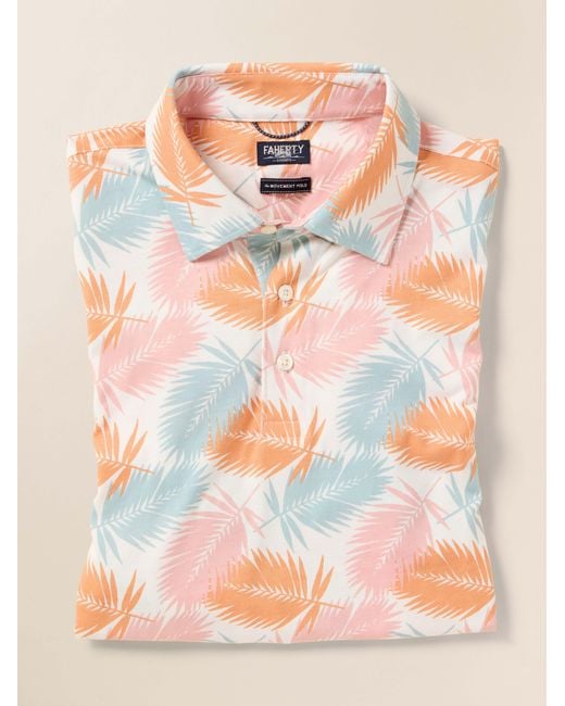 Faherty Brand Natural Short-Sleeve Movement&Trade; Pique Polo Shirt for men