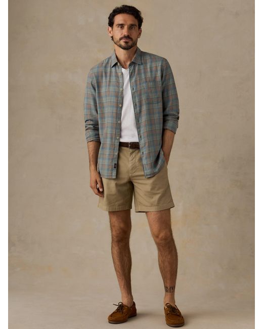 Faherty Brand Gray Palmetto Shirt for men