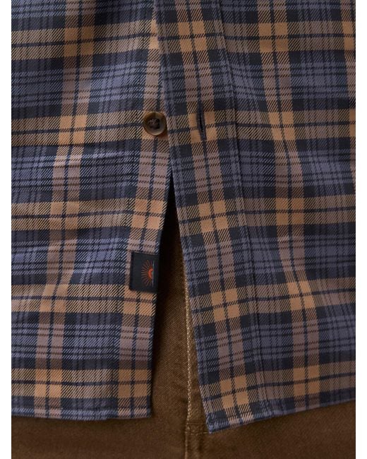 Faherty Brand Gray Soft Twill Movement Shirt for men