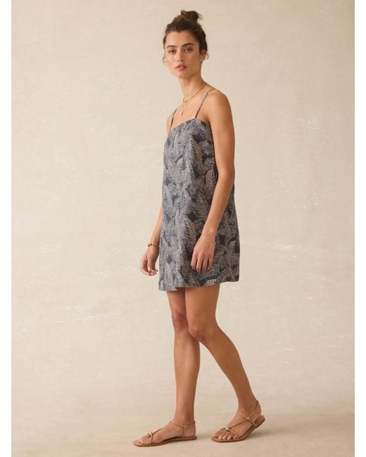 Faherty Brand Natural Byron Bay Linen Dress