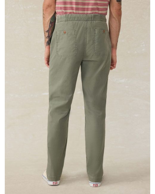Faherty Brand Natural Dune Utility Pants for men