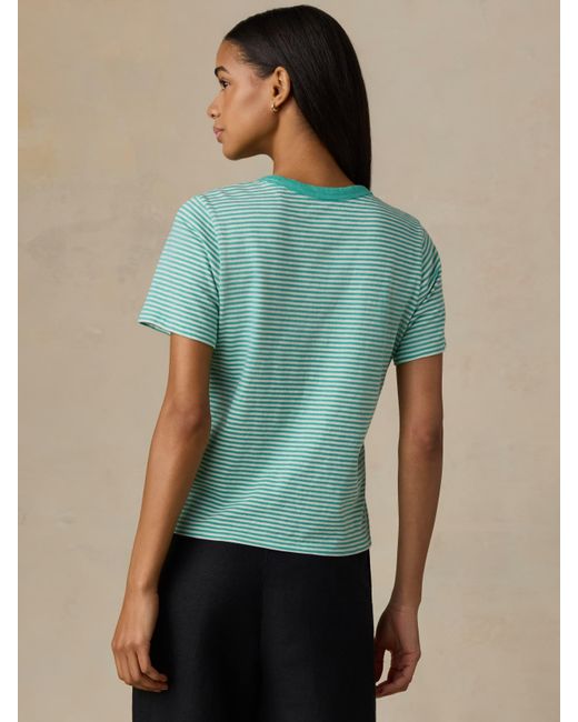 Faherty Brand Green Sunwashed Regenerative T-Shirt