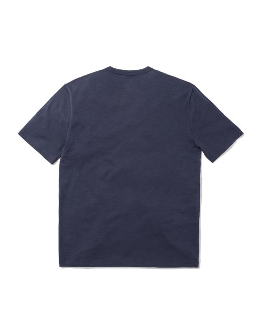 Faherty Brand Blue Spring Lake Short-sleeve Crew T-shirt for men