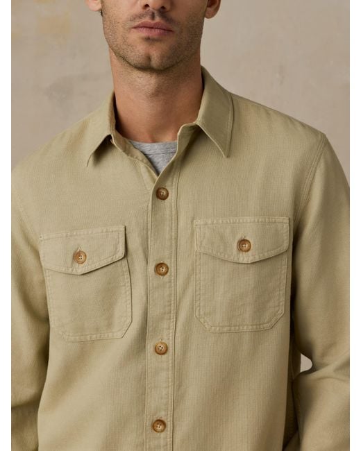 Faherty Brand Natural Tropic Surplus Shirt for men