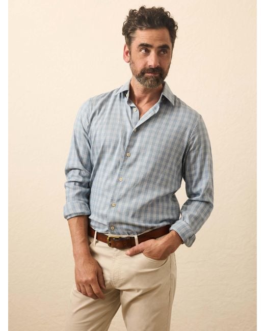 Faherty Brand Gray Movement&Trade; Monterey Shirt for men