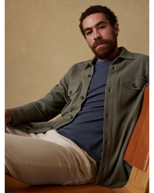 Faherty Brand Green Highland Knit Cpo for men