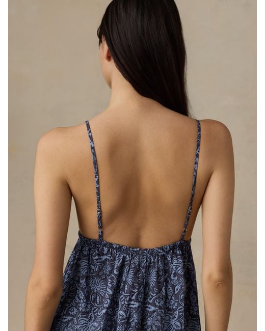 Faherty Brand Blue Voile Sadie Dress