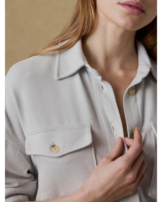 Faherty Brand Brown Legend&Trade; Sweater Overshirt