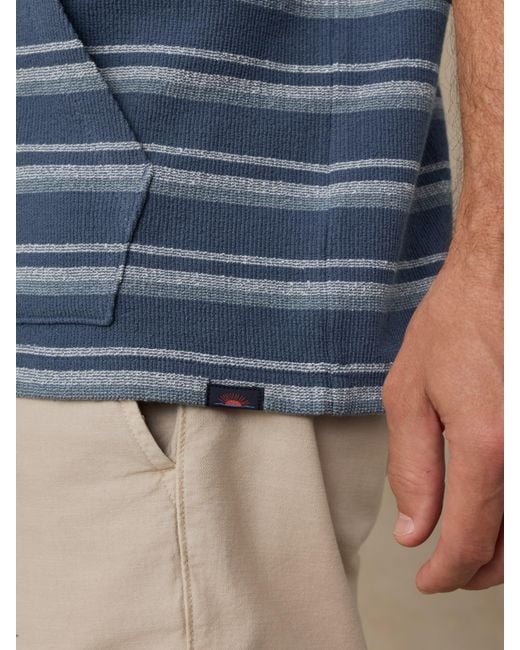 Faherty Brand Blue Oasis Hoodie for men