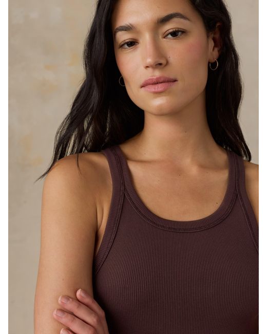 Faherty Brand Brown Surfside Rib Tank