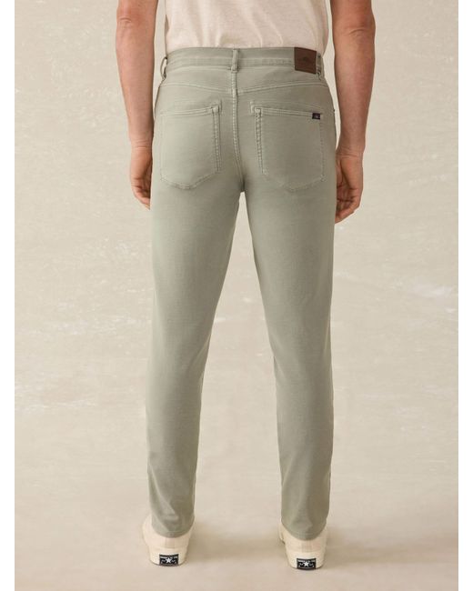 Faherty Brand Natural Stretch Terry 5-Pocket Athletic Fit Pants for men