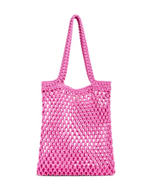Faherty Brand Pink Sunwashed Market Tote