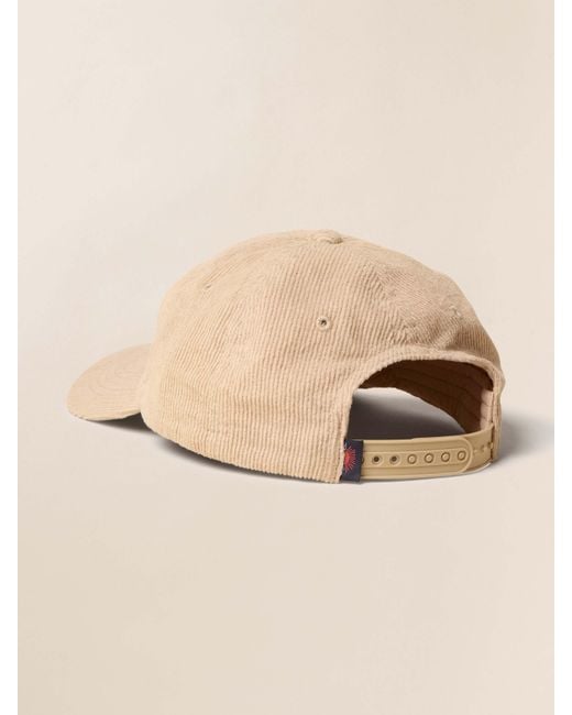 Faherty Brand Natural Vintage Cord Baseball Hat for men