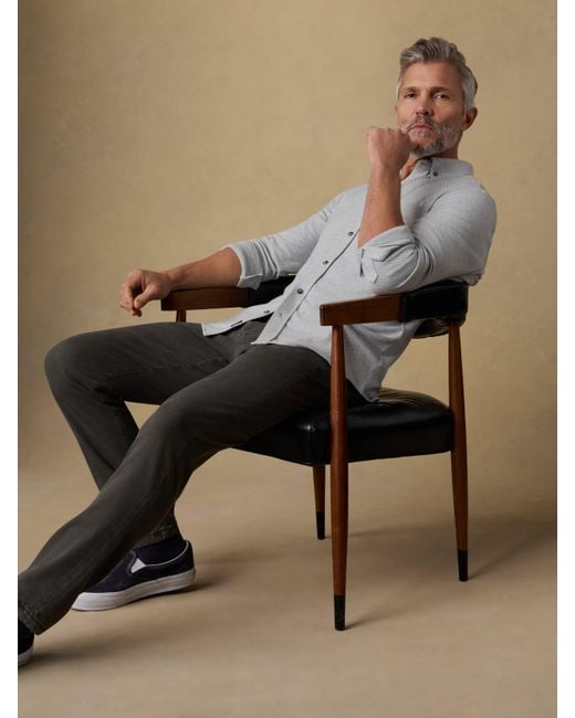 Faherty Brand Gray Legend&Trade; Sweater Shirt (Single Pocket) for men