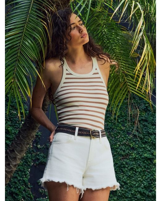 Faherty Brand Green Surfside Rib Tank