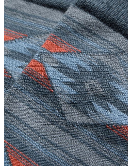 Faherty Brand Blue Native Sock