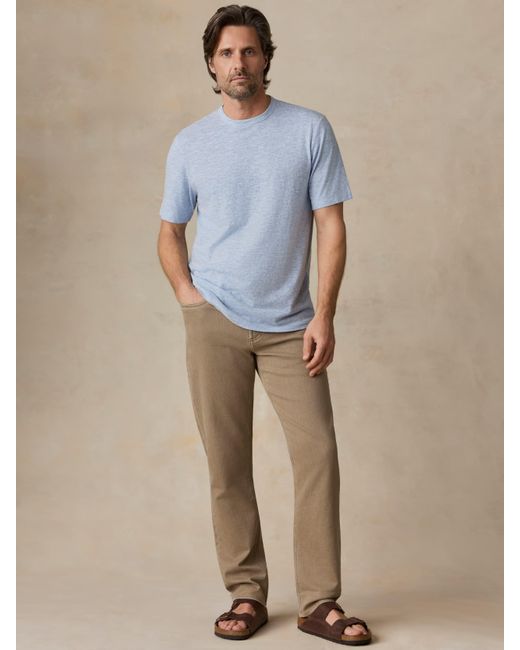 Faherty Brand Blue Short-Sleeve Breeze T-Shirt for men