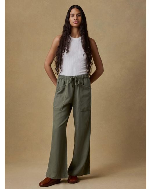 Faherty Brand Green Topanga Drape Pants