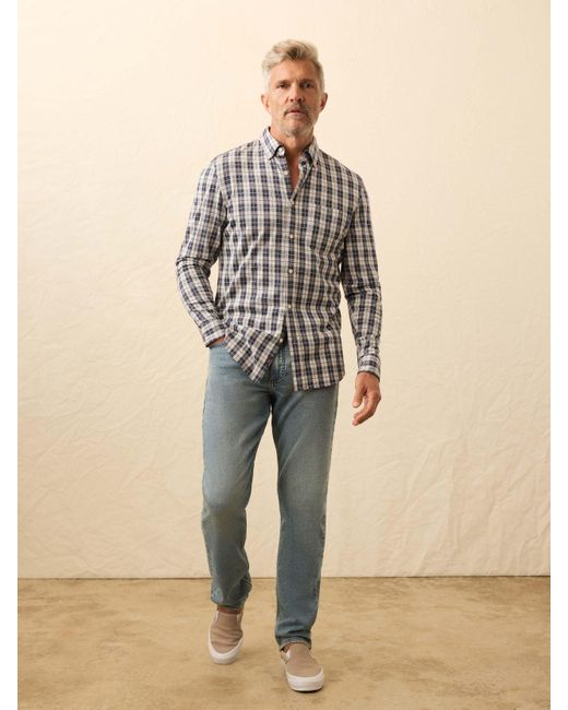 Faherty Brand Natural Coastline Knit Shirt for men