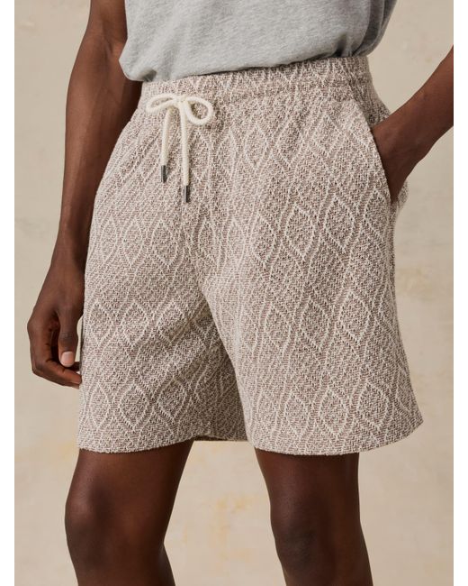 Faherty Brand Natural Oasis Drawstring Short for men