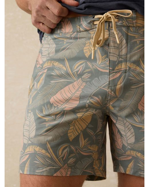 Faherty Brand Natural Biarritz Boardshort for men