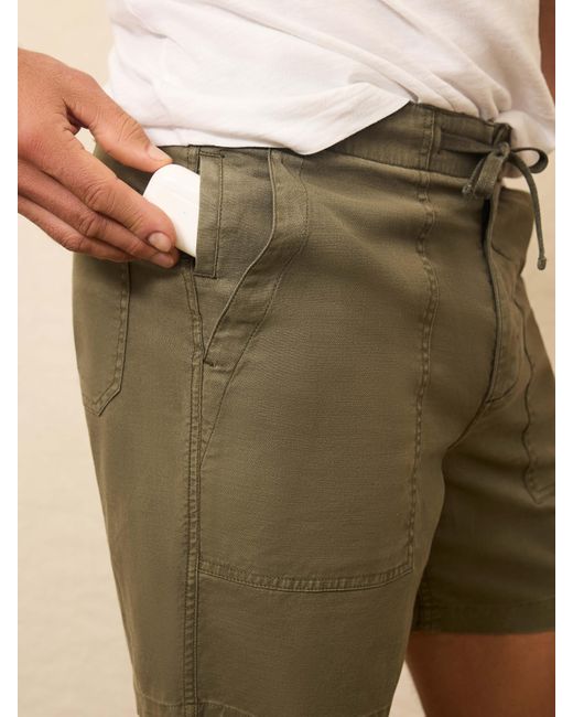 Faherty Brand Natural Dune Utility Short for men