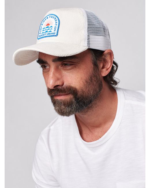 Faherty Synthetic Surfrider Cord Hat in White for Men Lyst