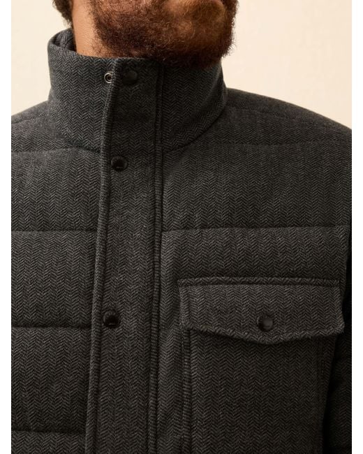 Faherty Brand Black Teton Valley Deck Jacket for men