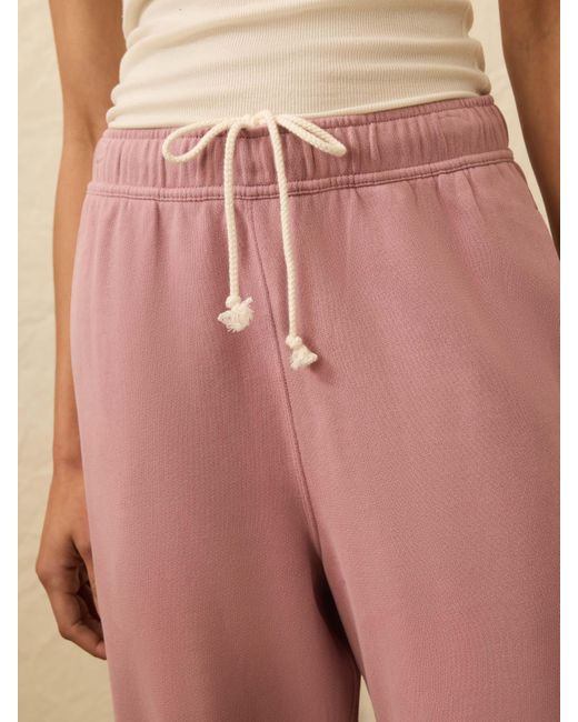 Faherty Brand Natural High Standard Fleece Wide Leg Sweatpant