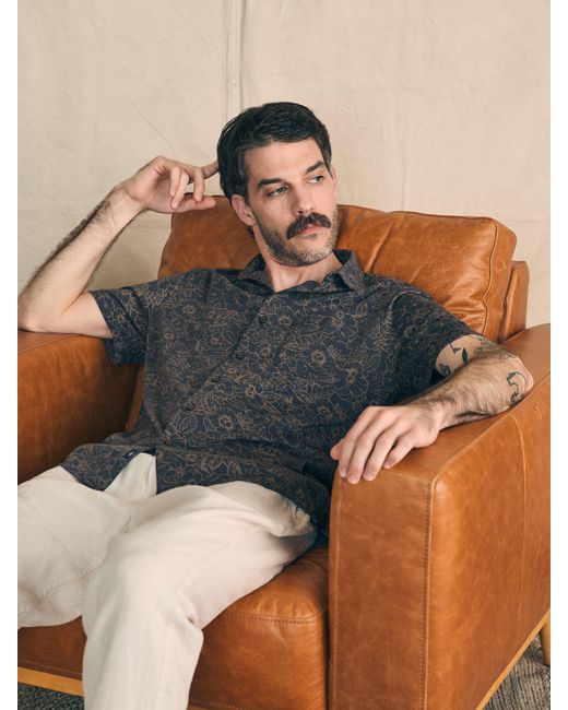 Faherty Brand Multicolor Short-sleeve Hermosa Knit Shirt for men