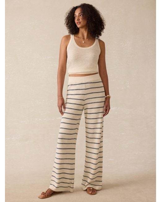 Faherty Brand Natural Miramar Linen Sweater Pants