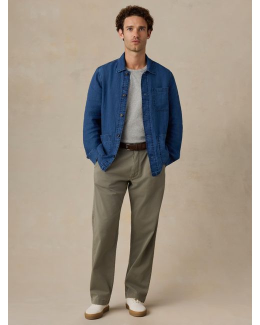 Faherty Brand Blue Studio Jacket for men