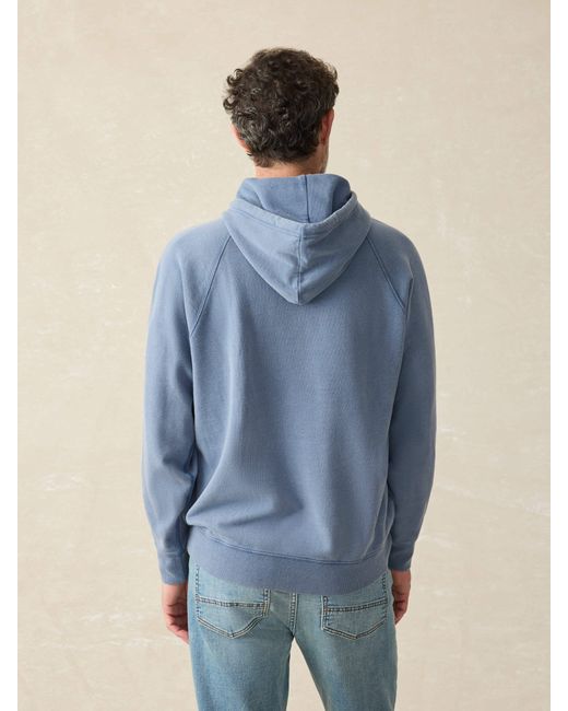 Faherty Brand Blue Steven Paul Judd Fleece Hoodie for men
