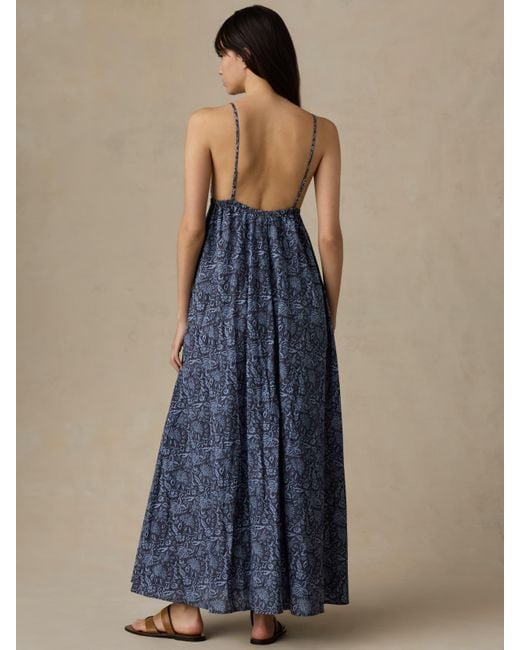 Faherty Brand Blue Voile Sadie Dress