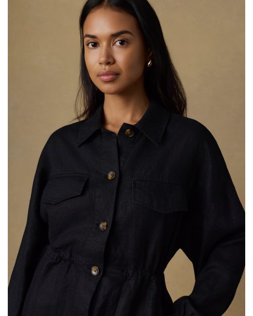 Faherty Brand Natural Sun Strider Linen Utility Jacket