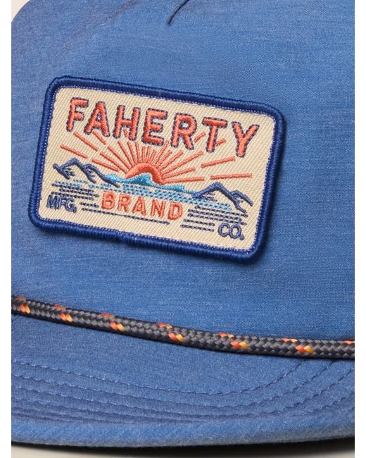 Faherty Brand Blue All Day Corded Hat for men