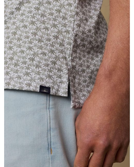Faherty Brand Gray Short-Sleeve Movement&Trade; Pique Polo Shirt for men