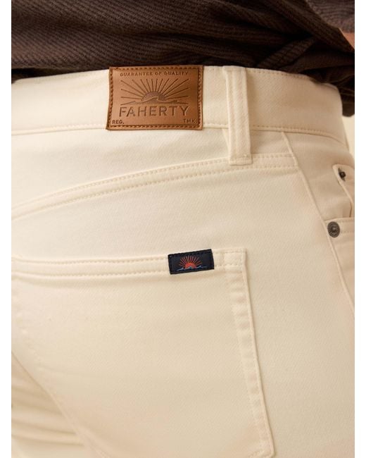 Faherty Brand Natural Stretch Terry 5-Pocket Pants for men