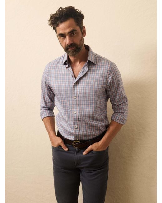 Faherty Brand Gray Movement&Trade; Shirt for men