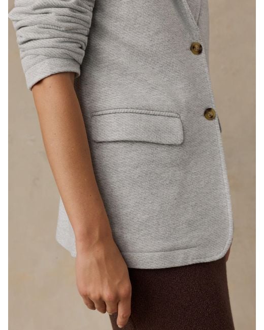 Faherty Brand Blue Inlet Knit Blazer